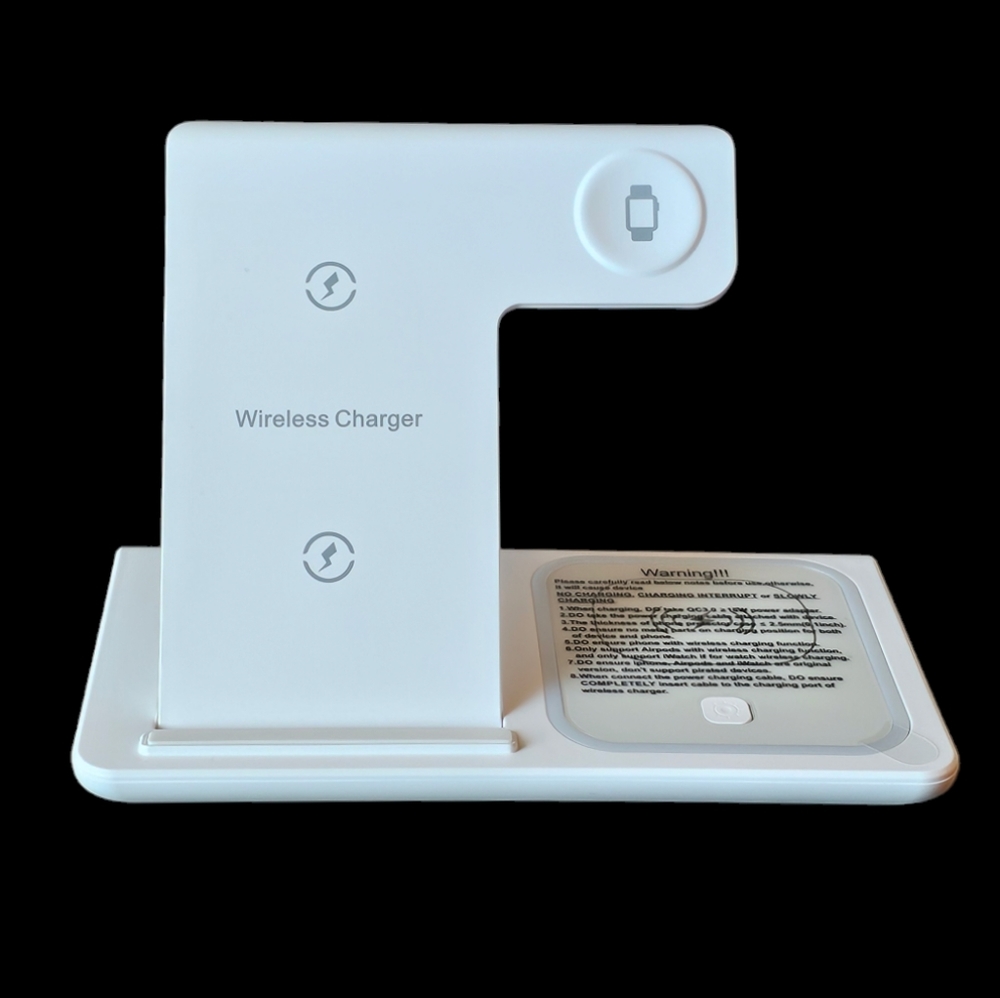 3-1 Apple Compatible 15W Wireless Charging Stand